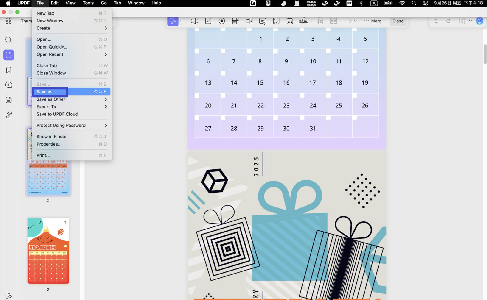 save as pdf on mac