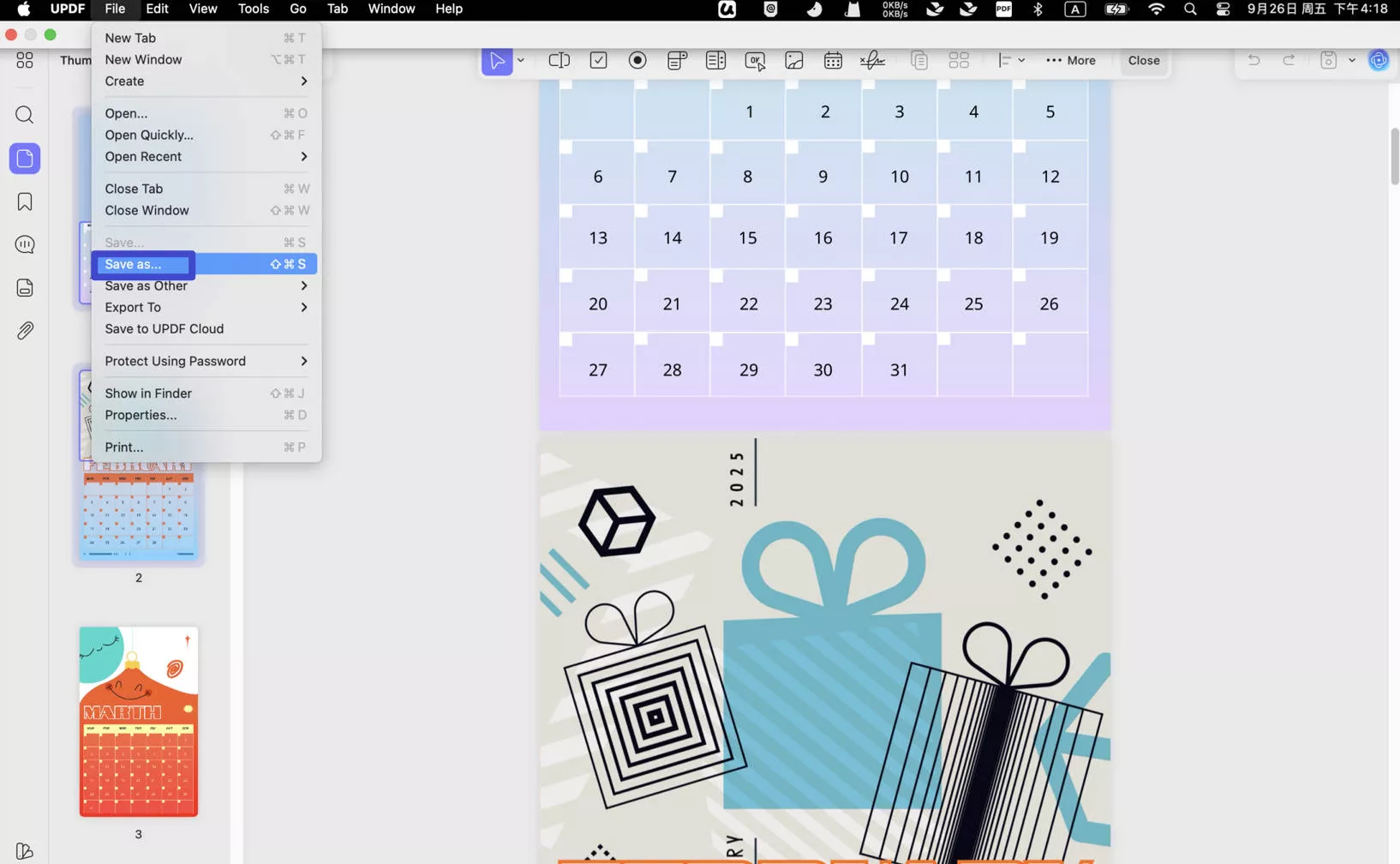 save as pdf on mac