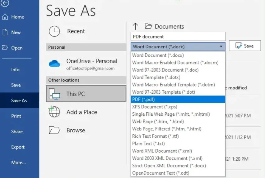 Word als PDF speichern, um PDF unter Windows zu bearbeiten