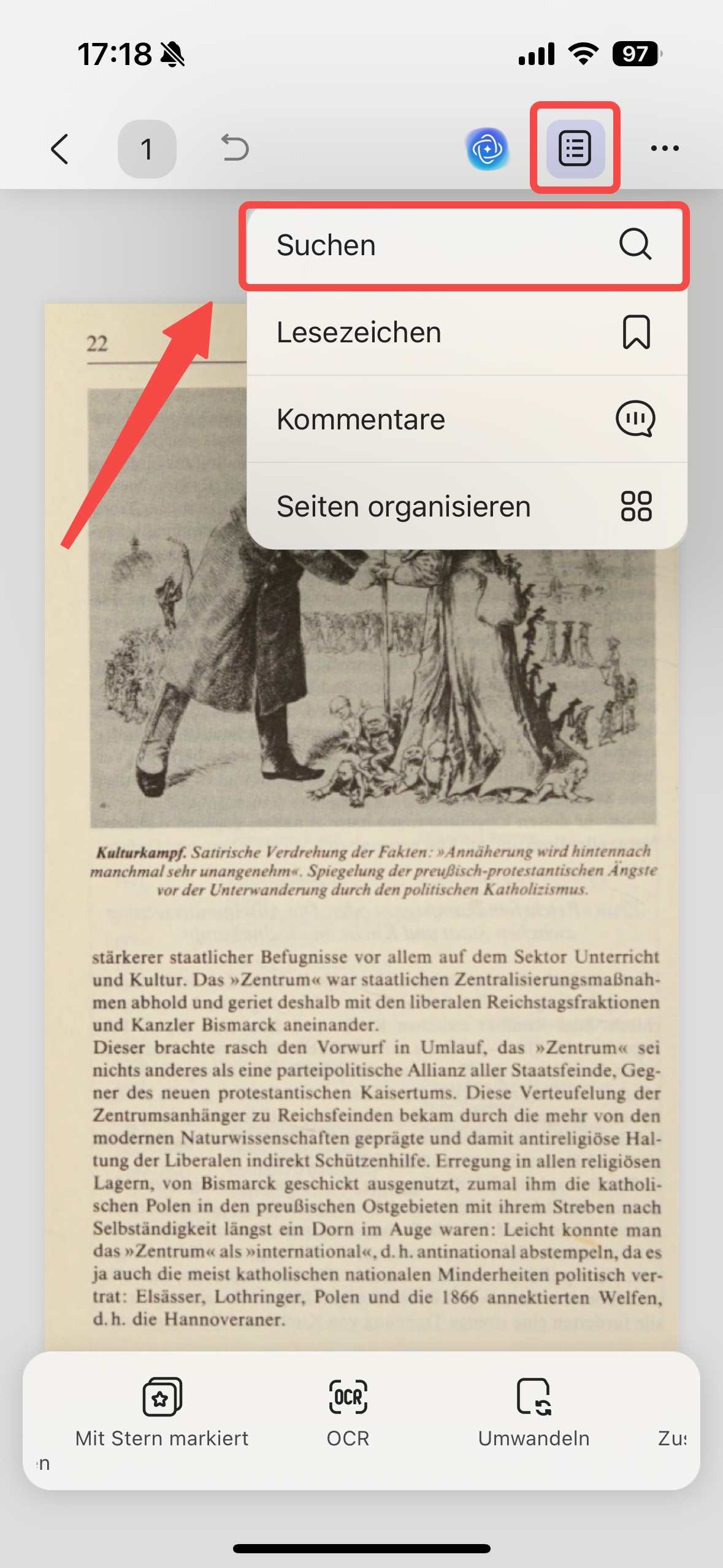 PDF auf iOS durchsuchbar machen