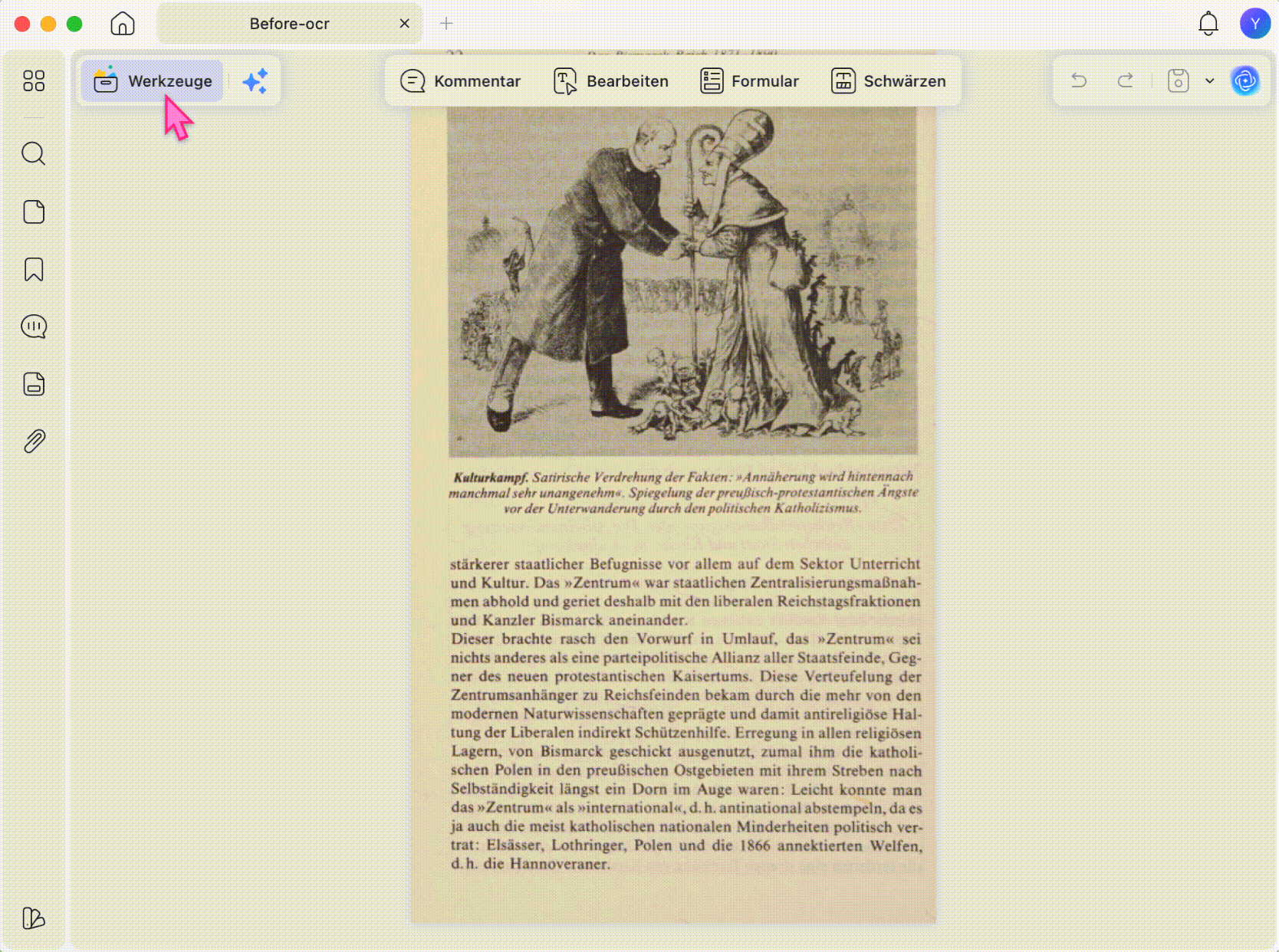 PDF durchsuchbar machen mit UPDF OCR
