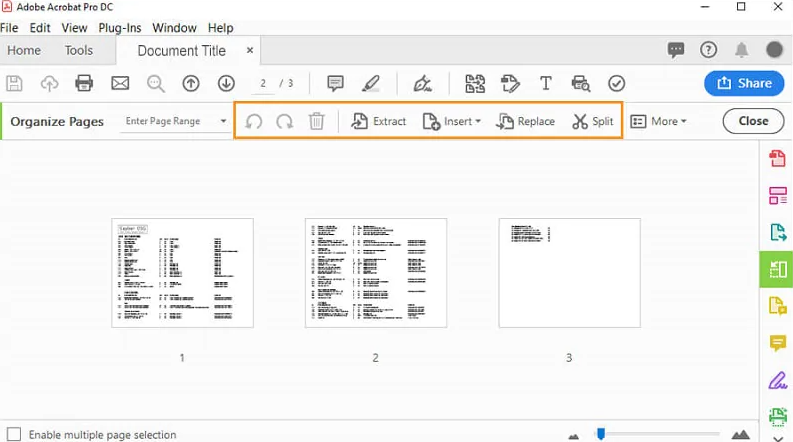 Die Option „Seiten zuschneiden“ in der Option „PDF bearbeiten“ in Adobe Acrobat wählen