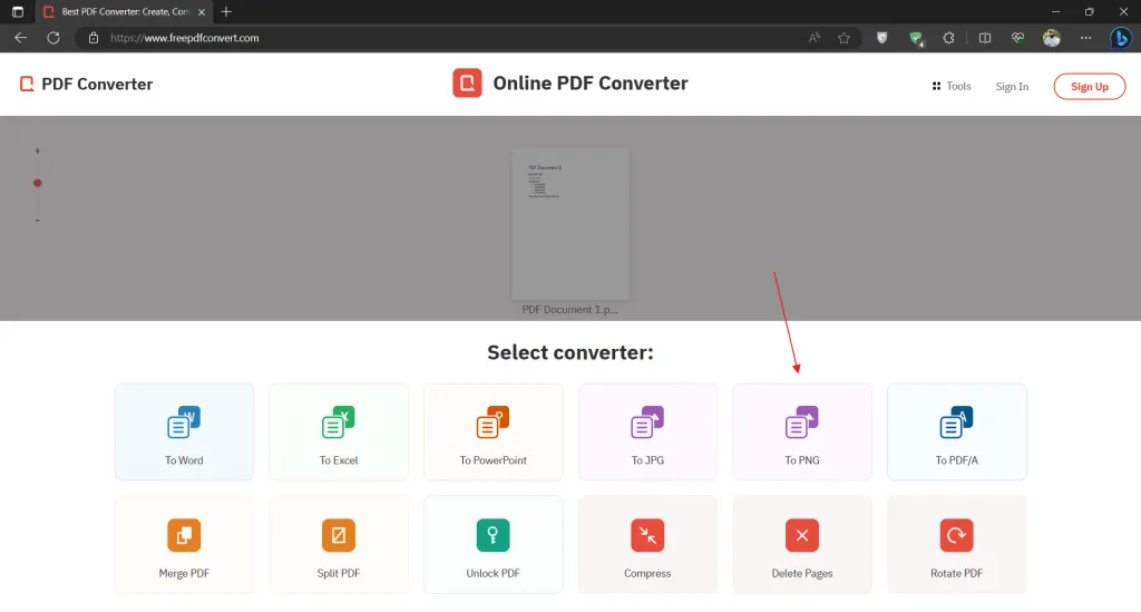 select png converter freepdfconvert