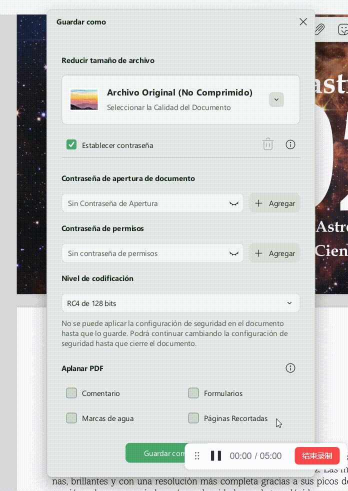 Configurar contraseña de apertura y permisos en UPDF