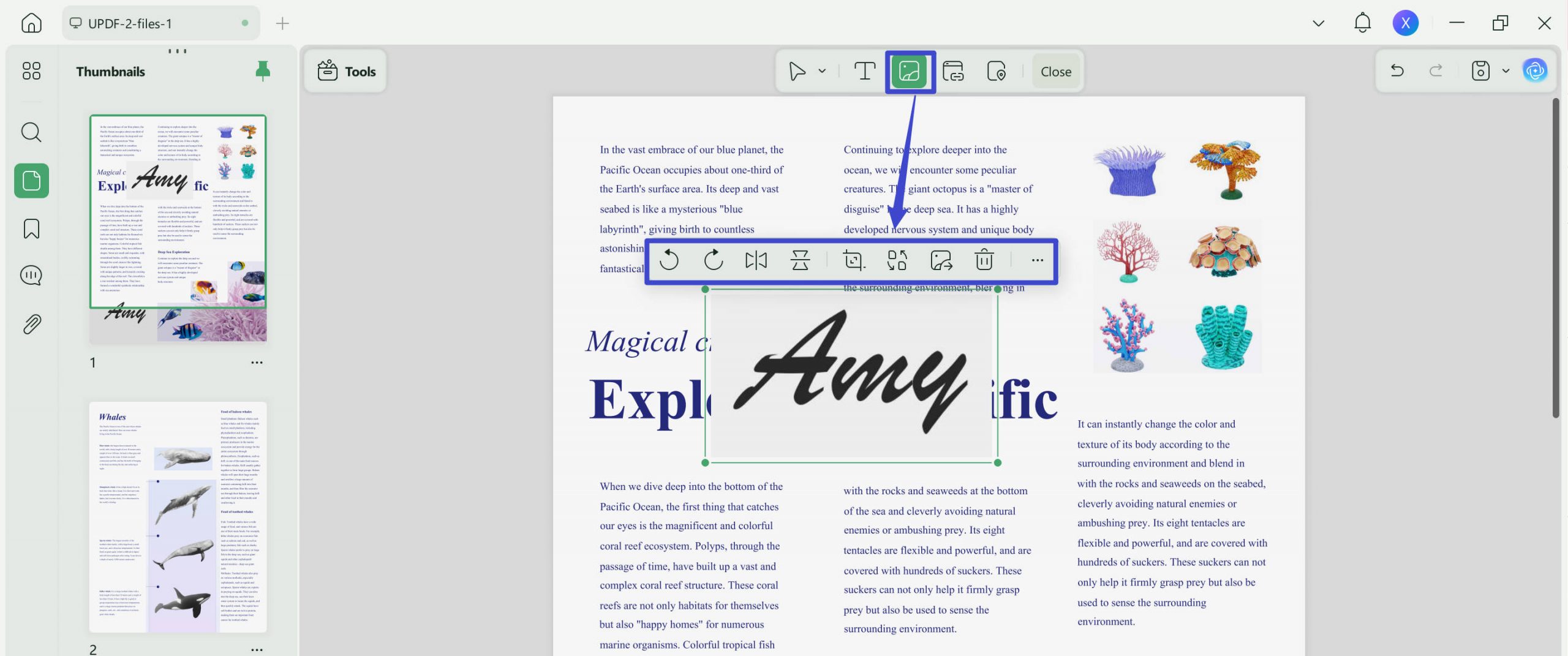 add an image signature to PDF on Windows 10/11
