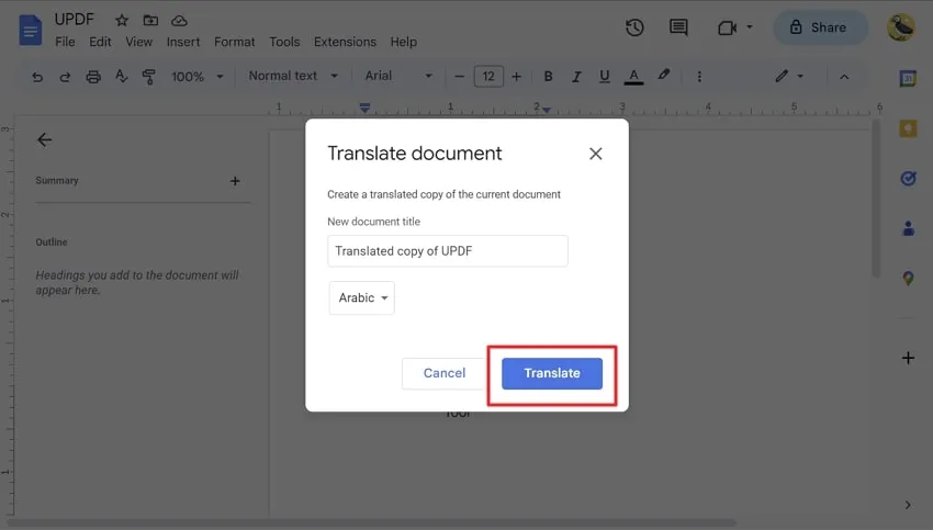 A how-to guide on translating PDFs and other documents online