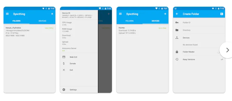 file sync android syncthing