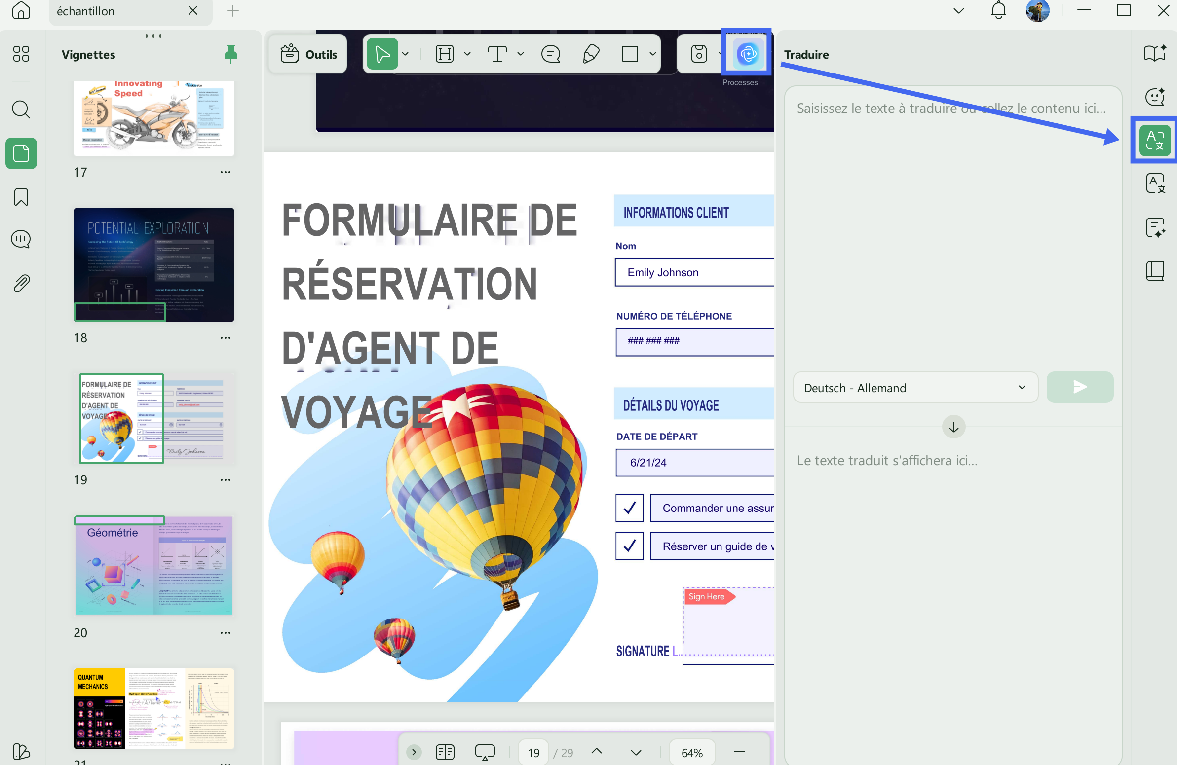 traduire pdf