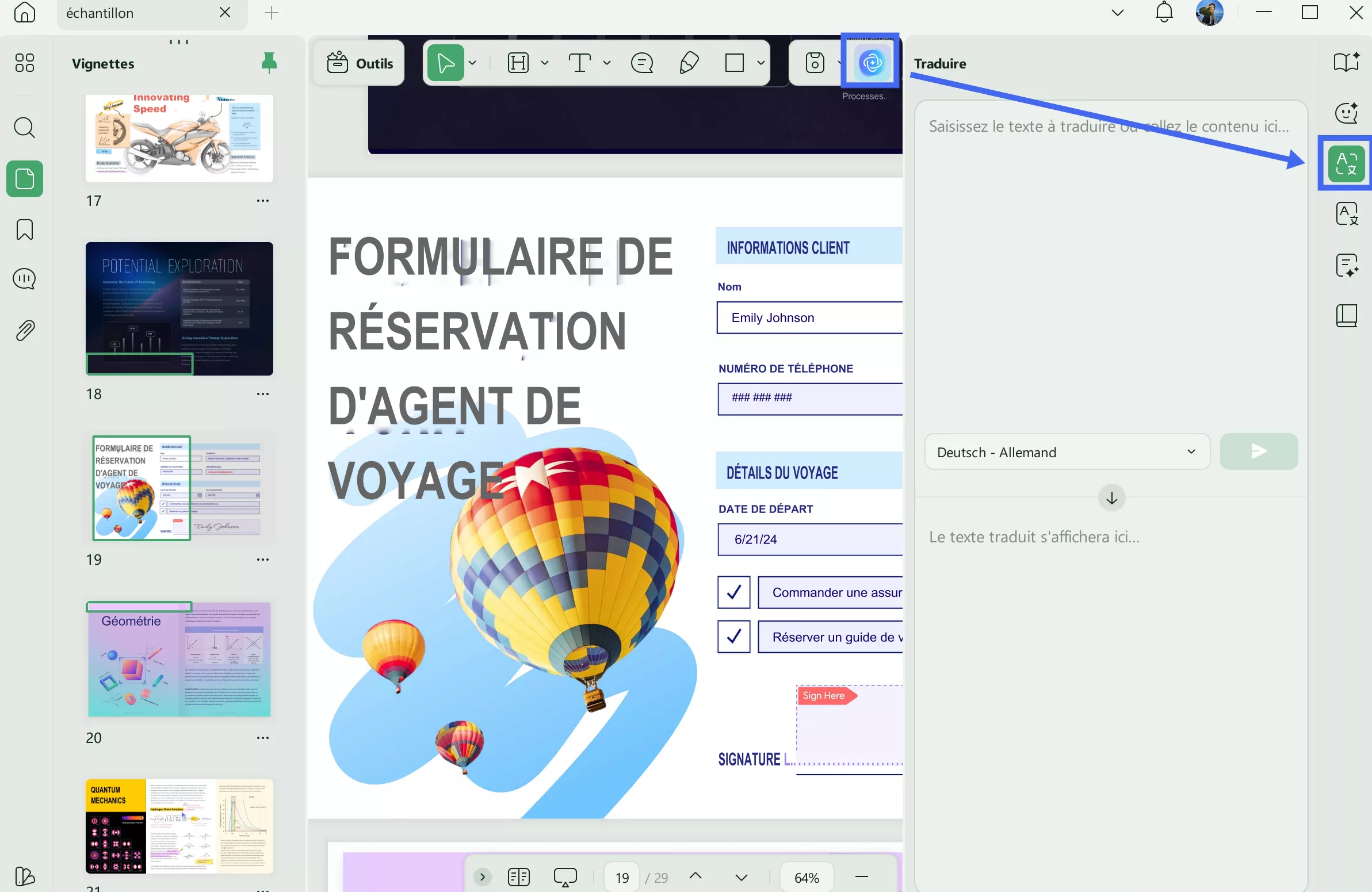 traduire pdf