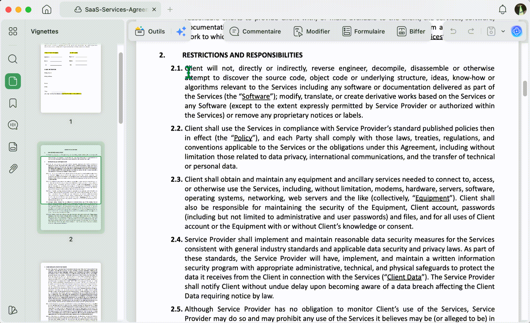 traduire un passage sélectionné dans un PDF avec UPDF