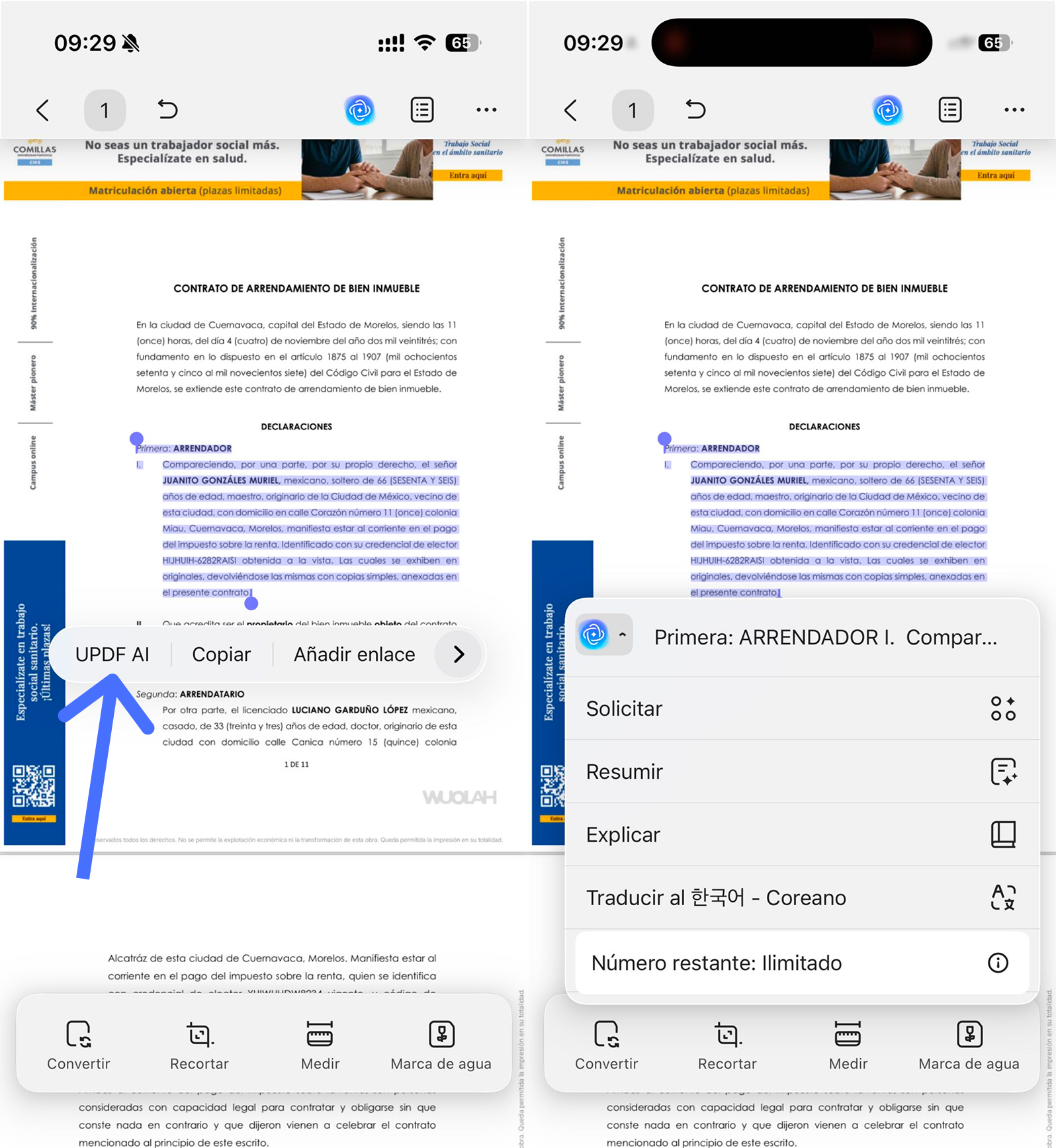 interactuar-con-ia-basado-en-el-documento-en-móvil