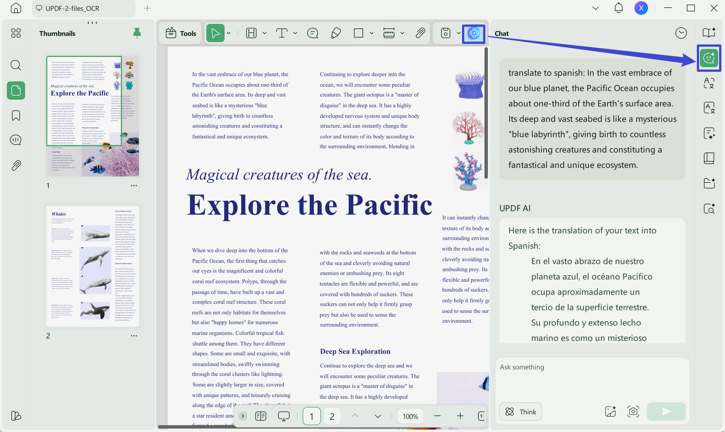 English to Spanish PDF translation