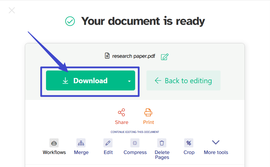 unlock permission protected pdf Sejda-3