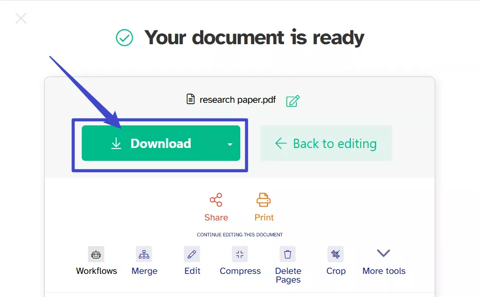 unlock permission protected pdf Sejda-3