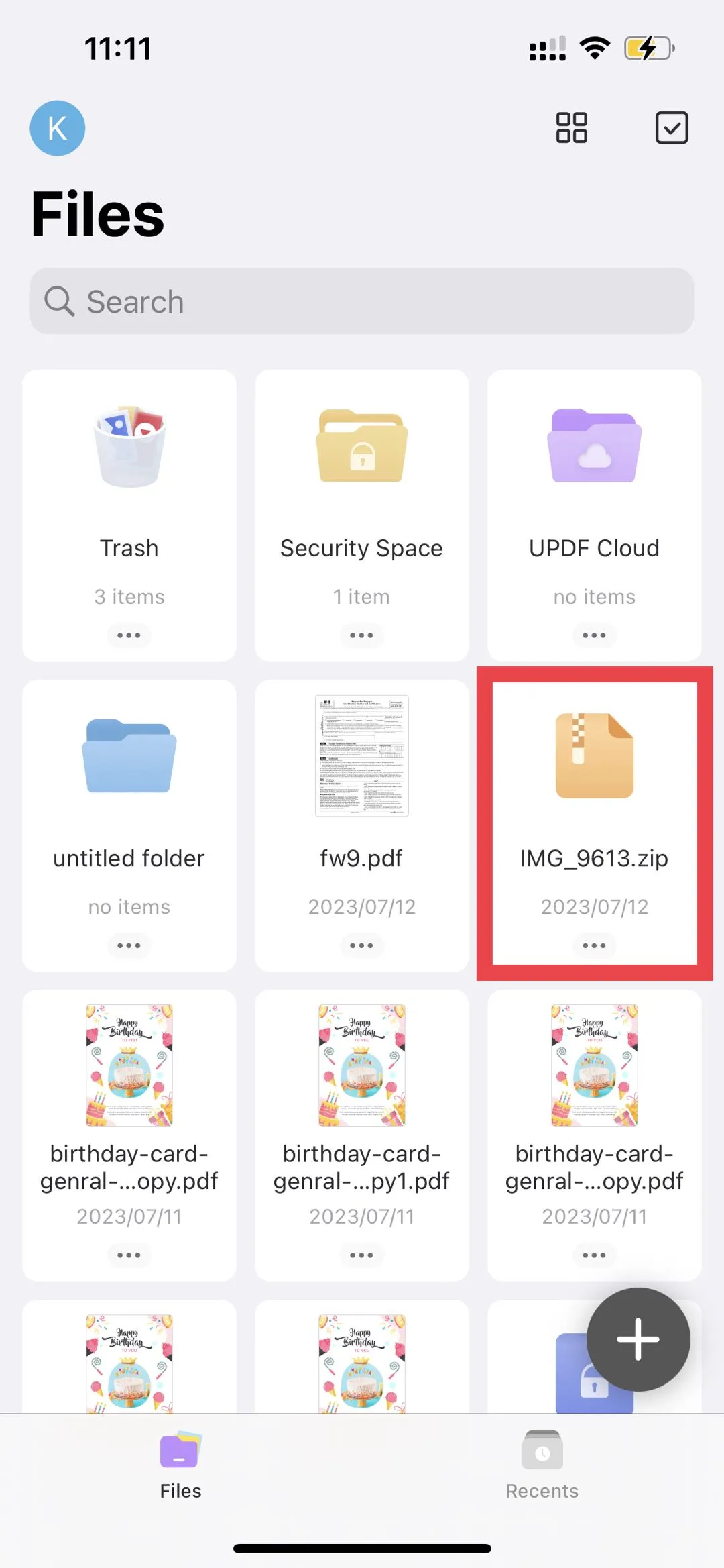 Unzip file on iphone