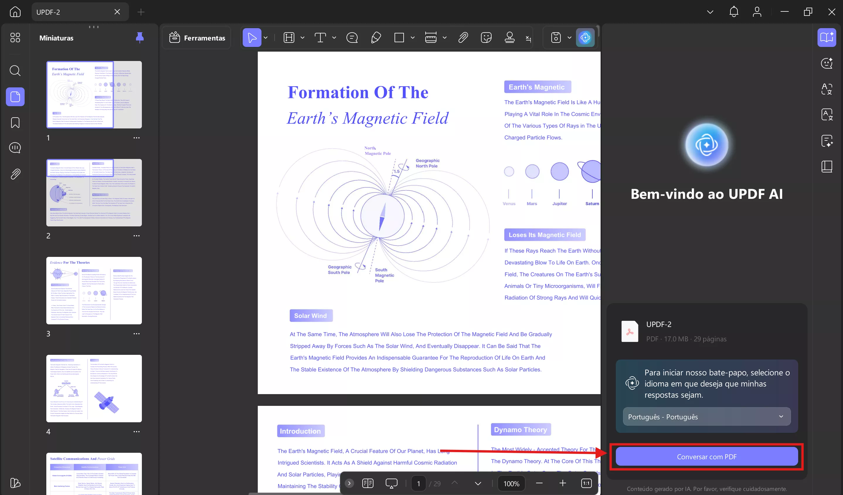 ler pdf com updf ai