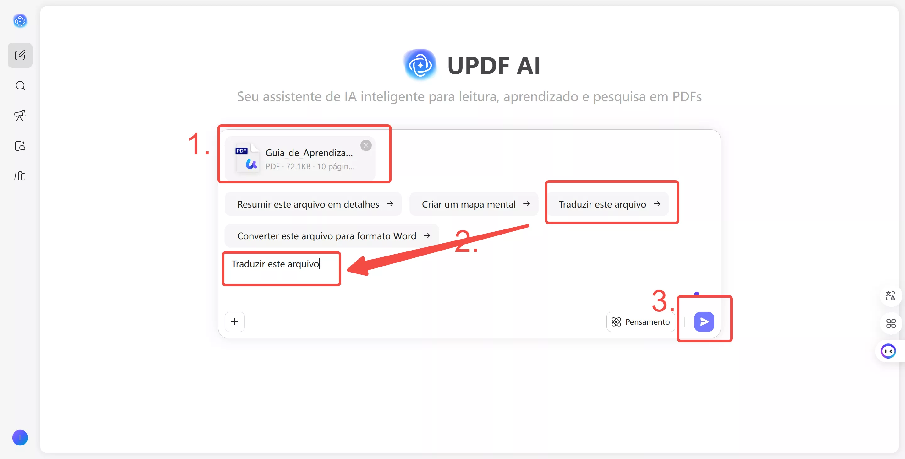 ia para traduzir pdf online