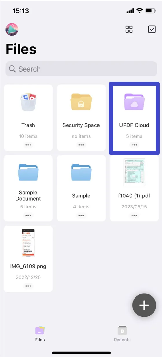 how to add files to UPDF Interface