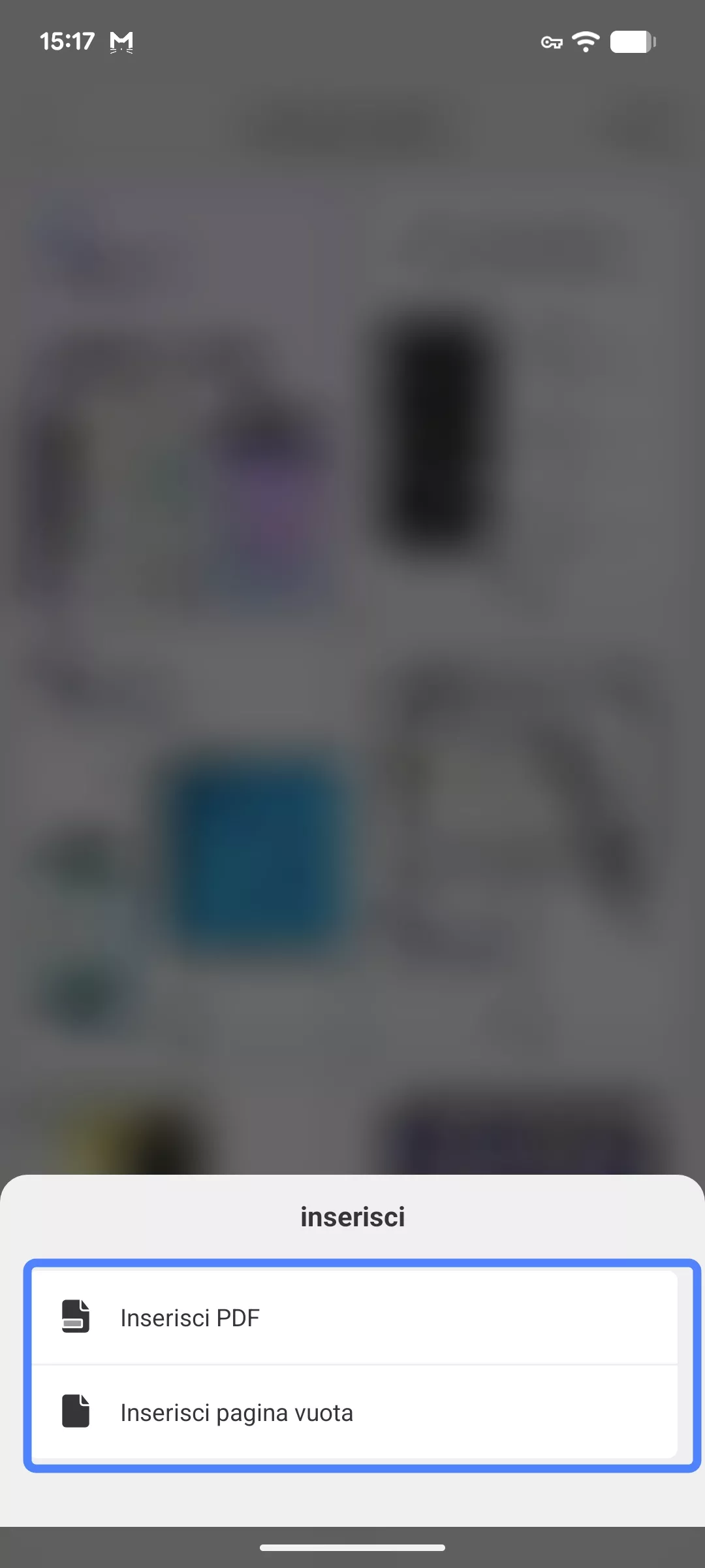 insert different pages android