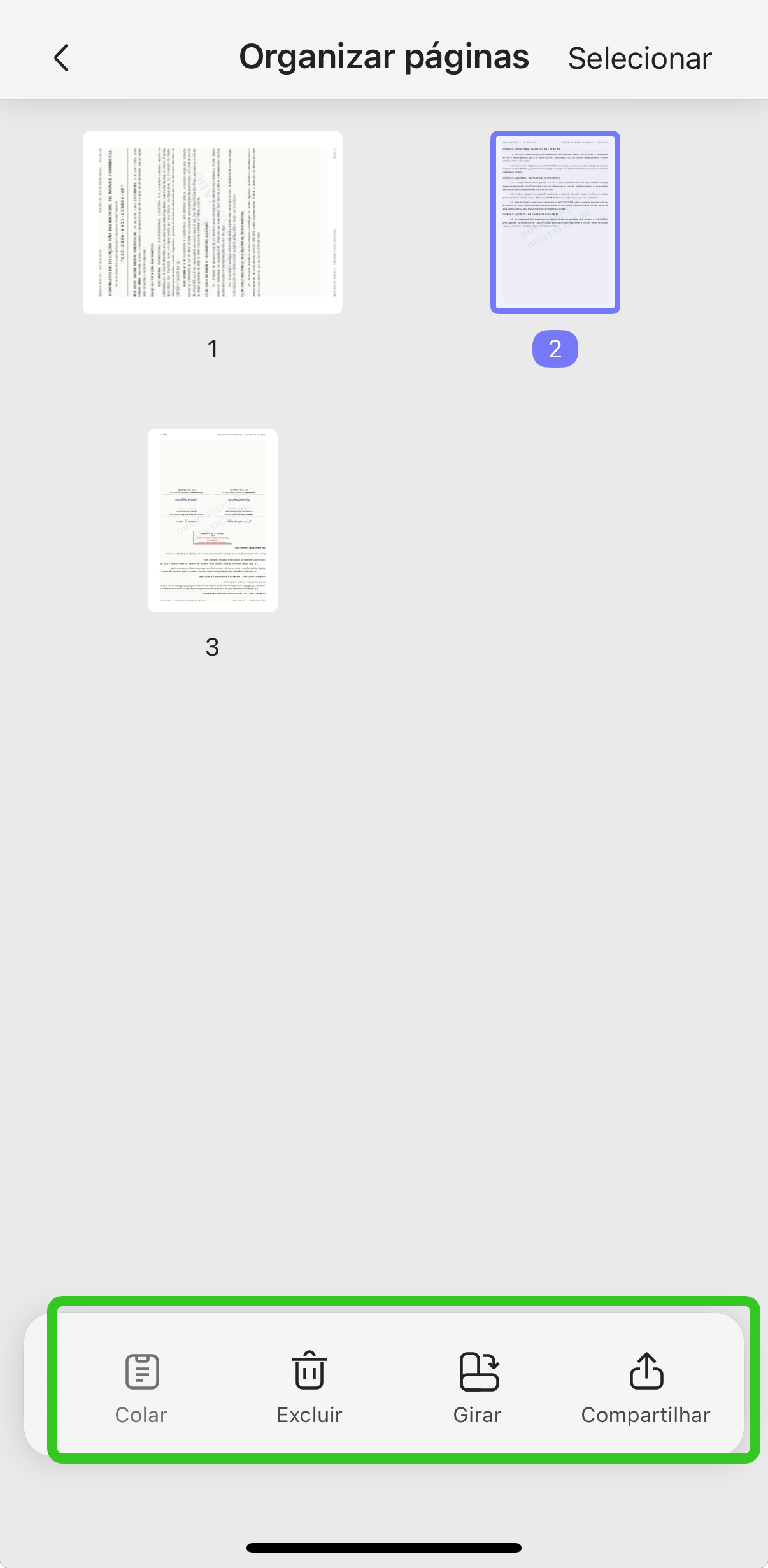 Organizar PDFs no celular