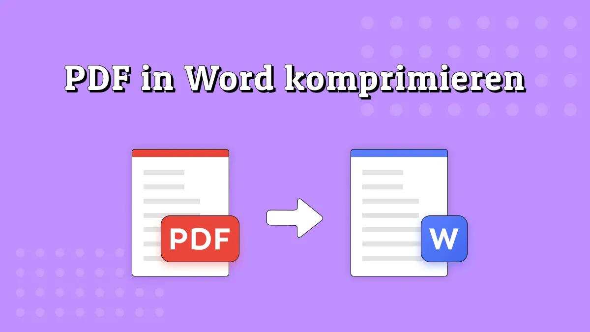 Wie Sie mit 2 einfachen Methoden PDF in Word komprimieren