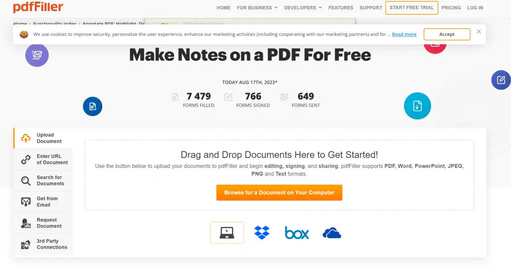 add notes to pdf free online via pdffiller