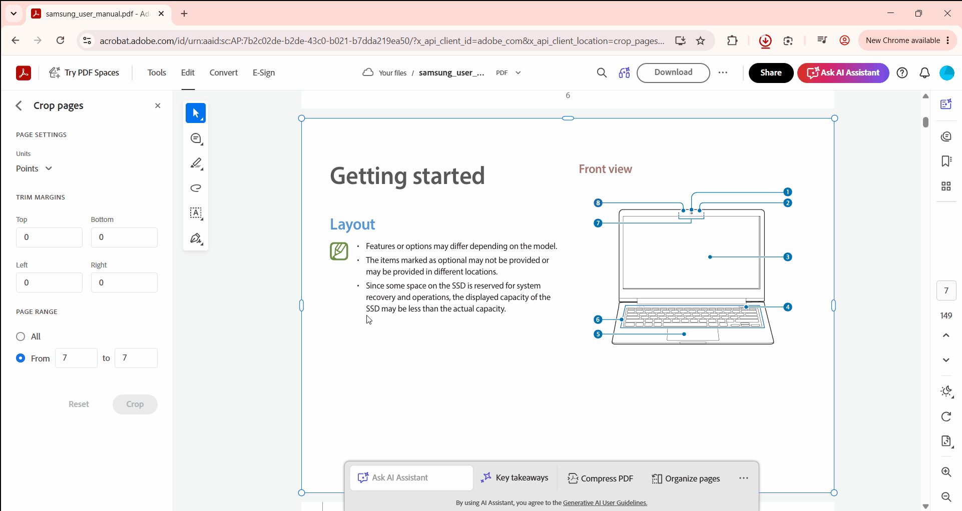 Adobe Acrobat Online Cropper