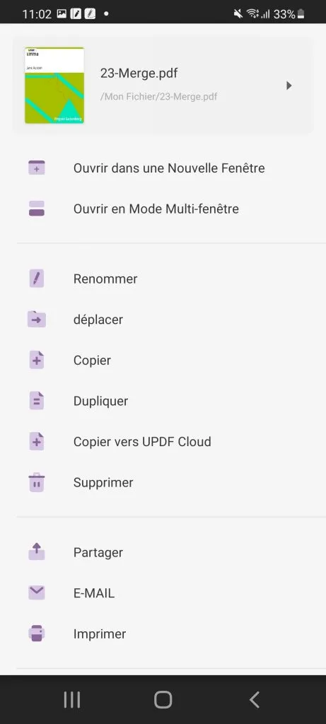 gestionnaire fichier android