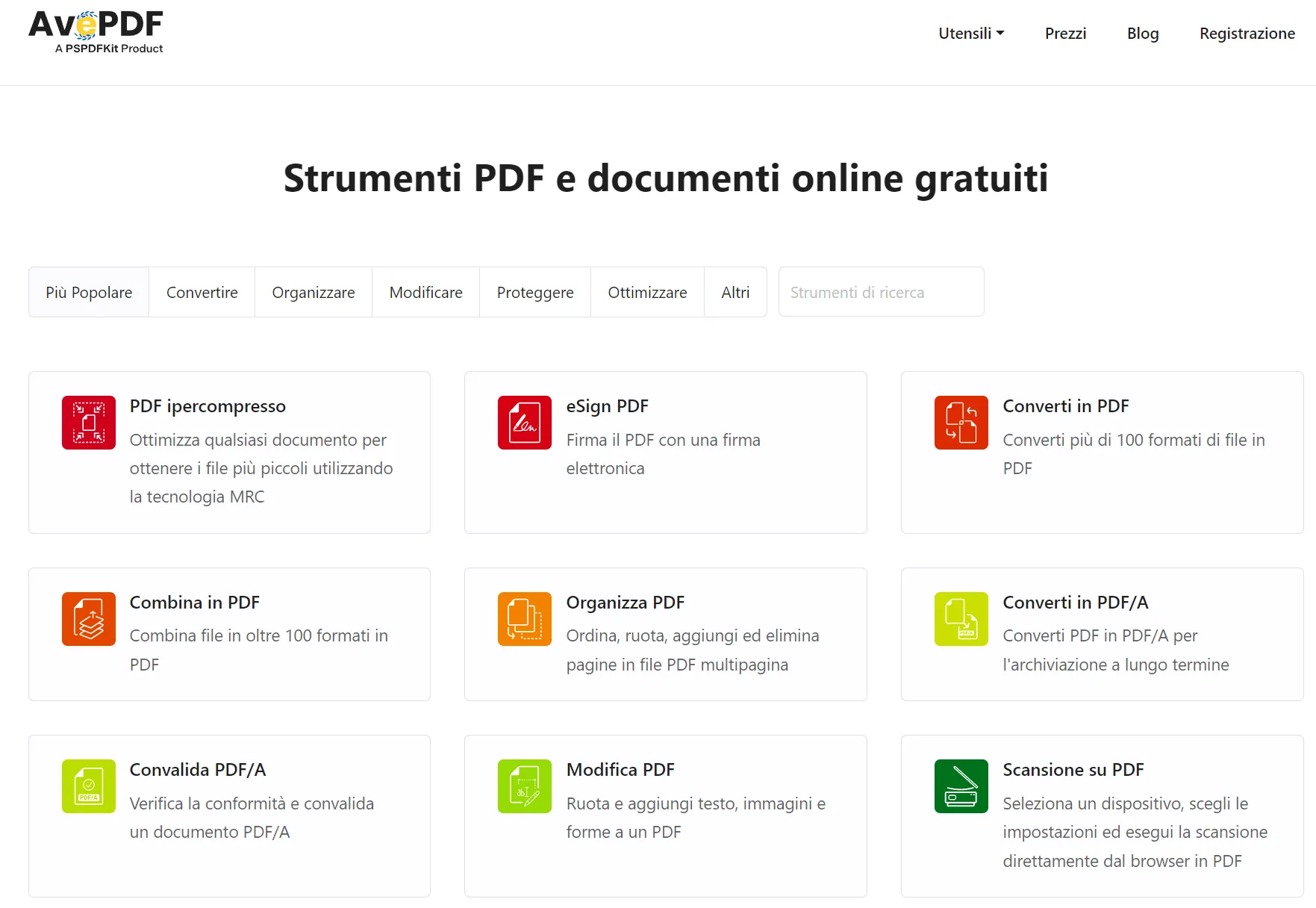 Convertire PDF in PDF/A online