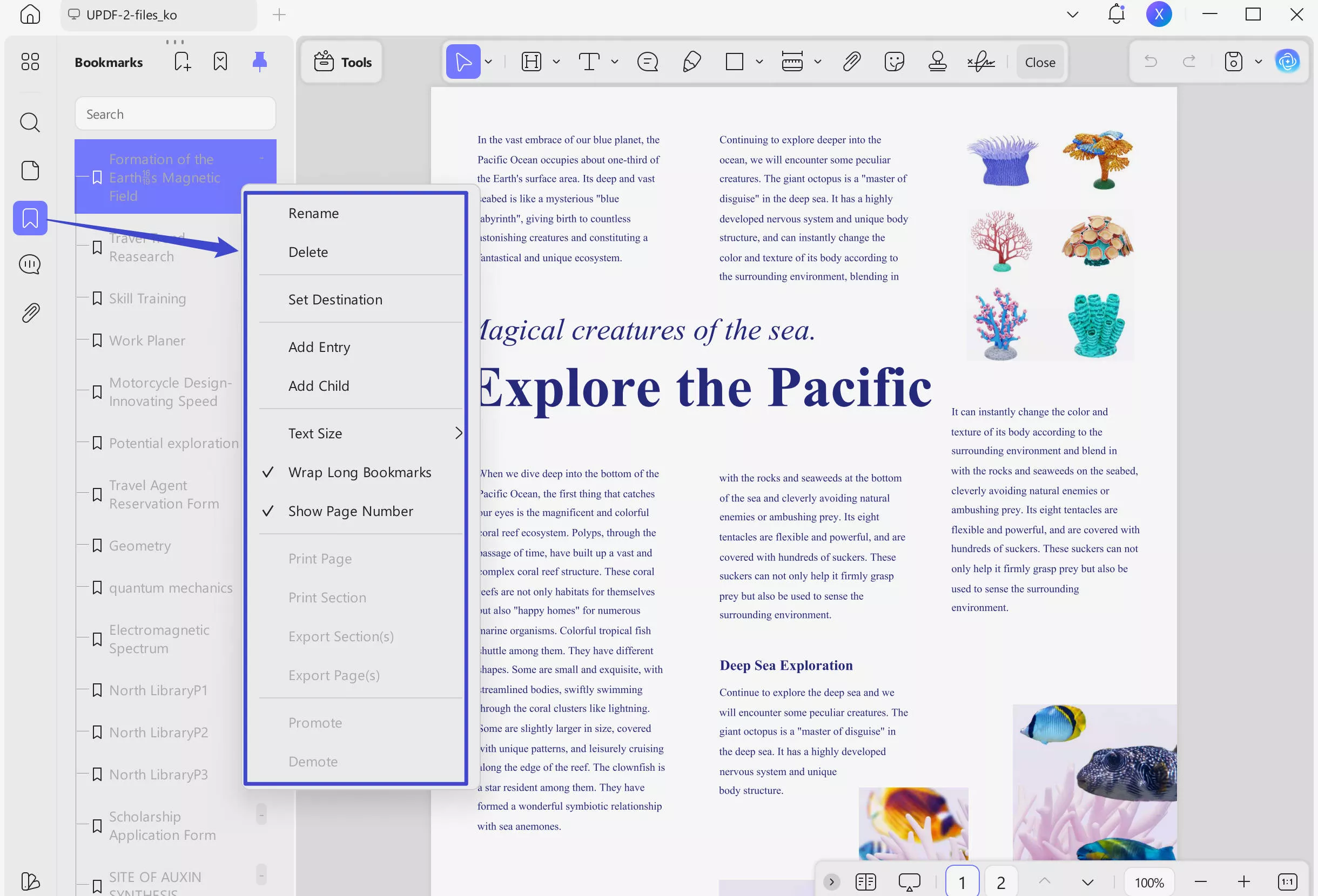 remove pdf bookmarks delete bookmarks