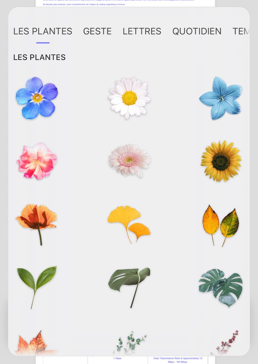 cliquez sur les autocollants