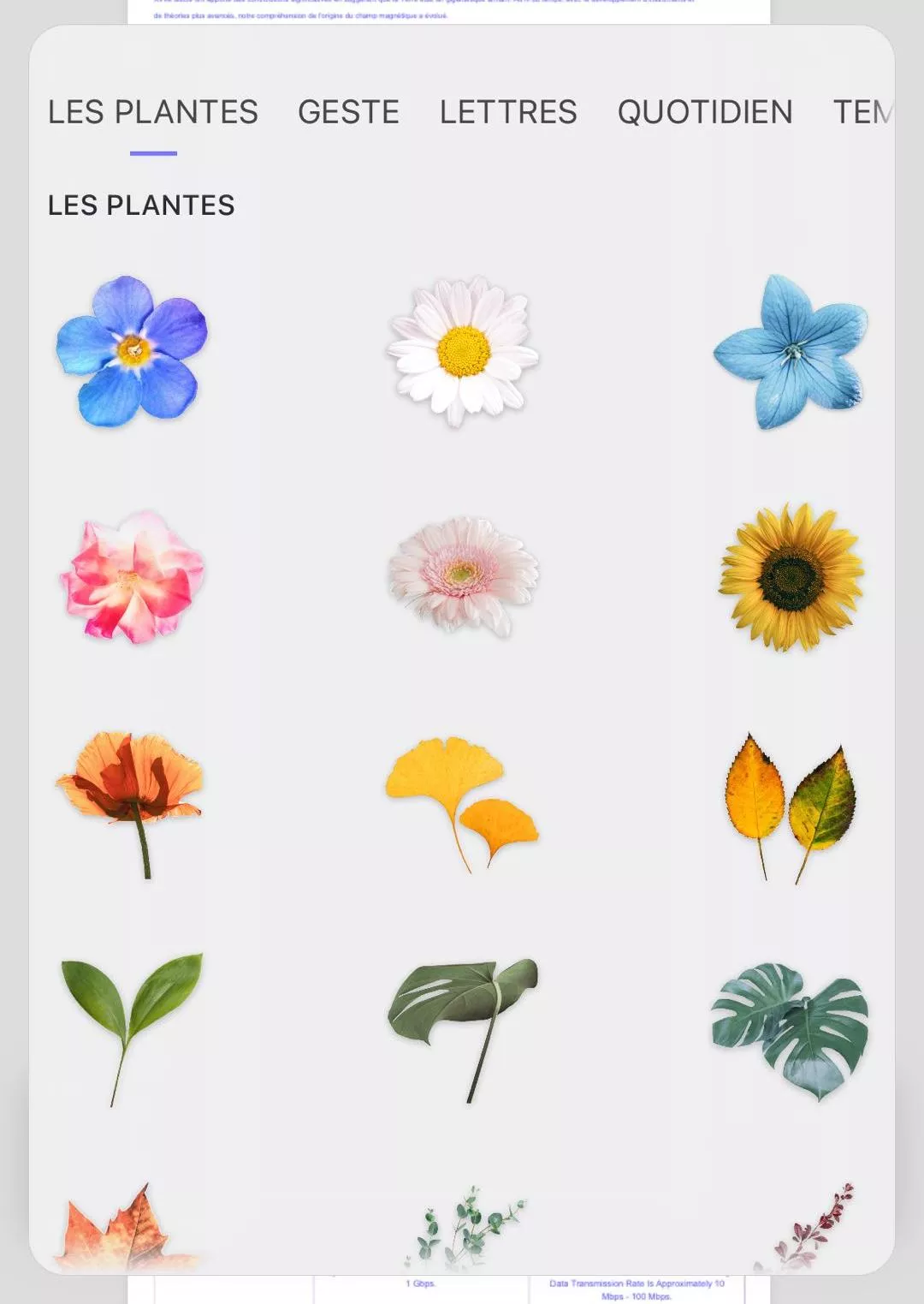 cliquez sur les autocollants