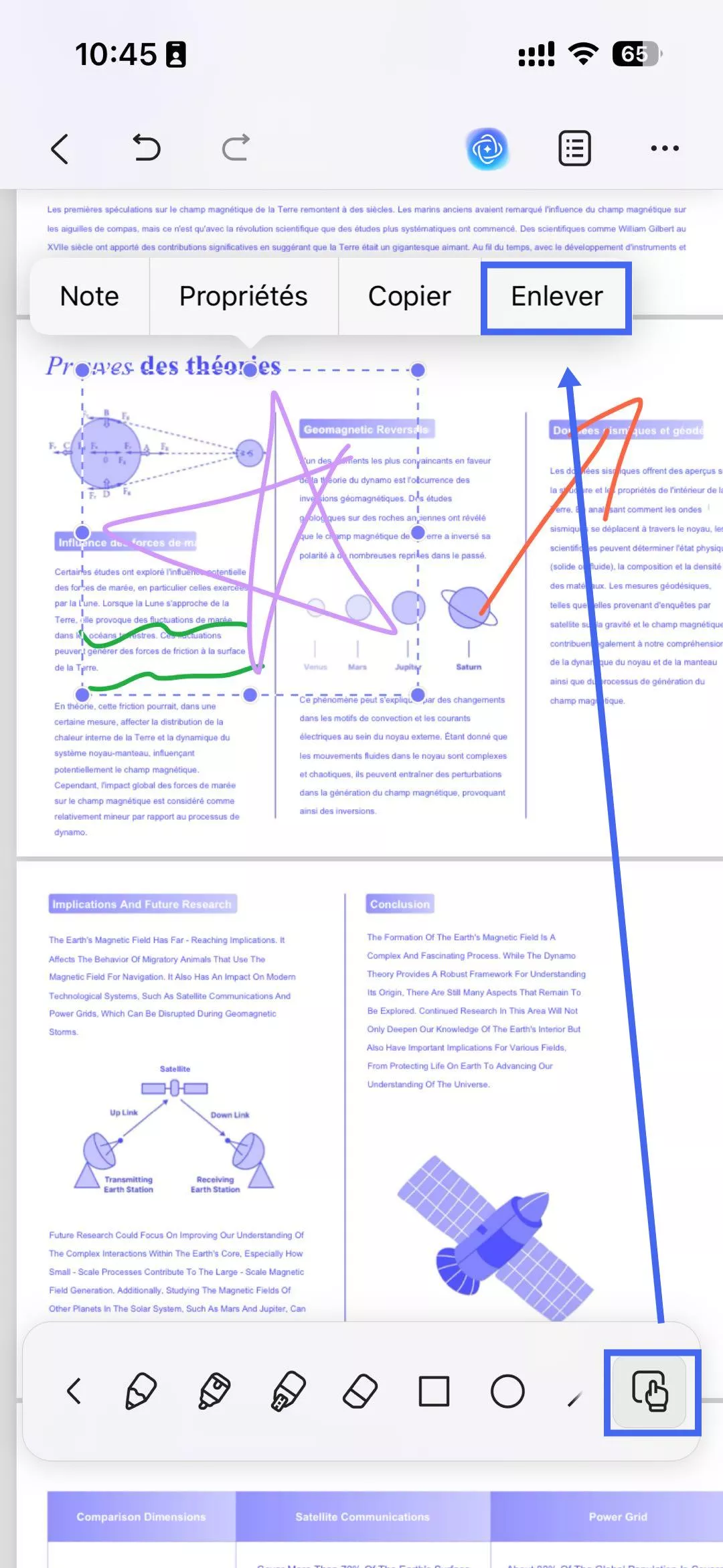 copier ou supprimer le balisage à la fois ios