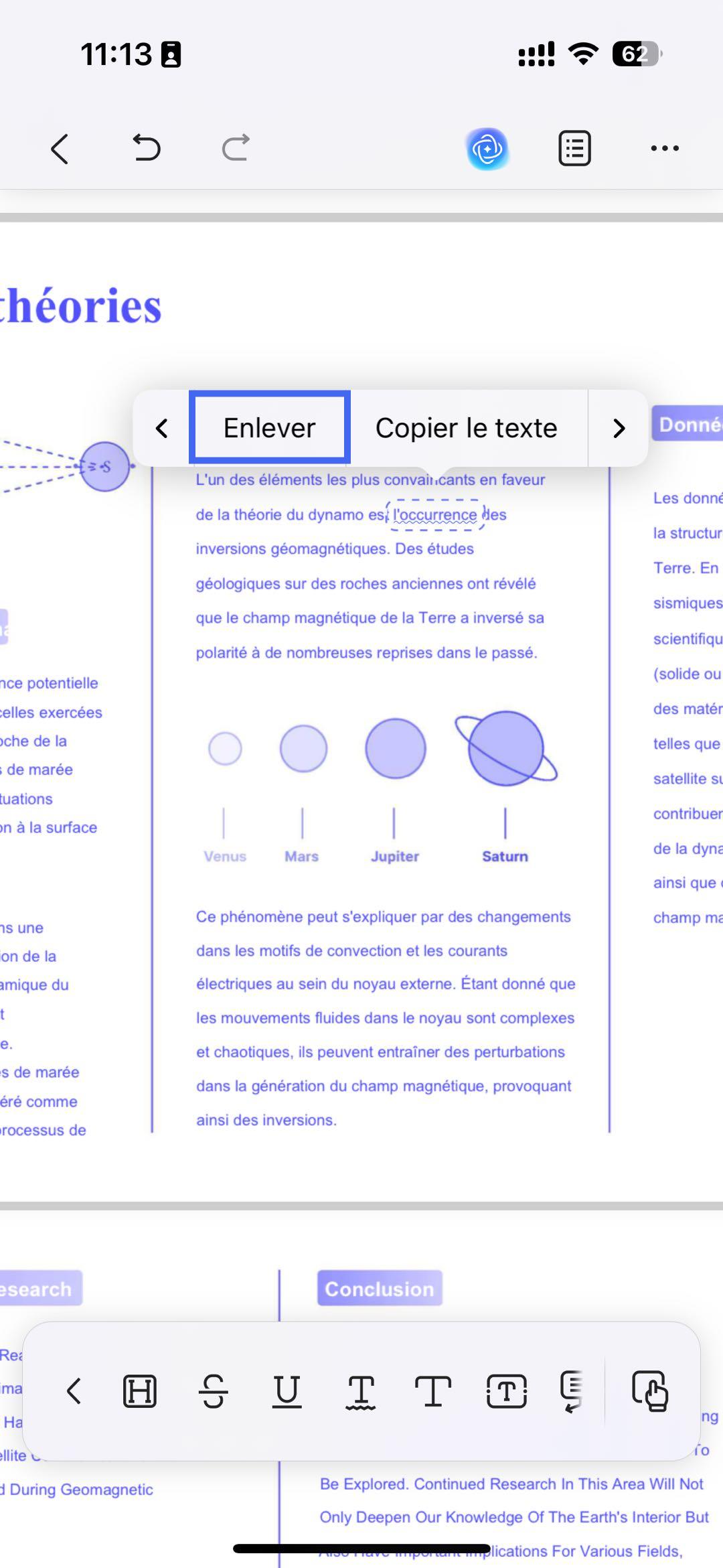 cliquez sur propriétés ou supprimez ios