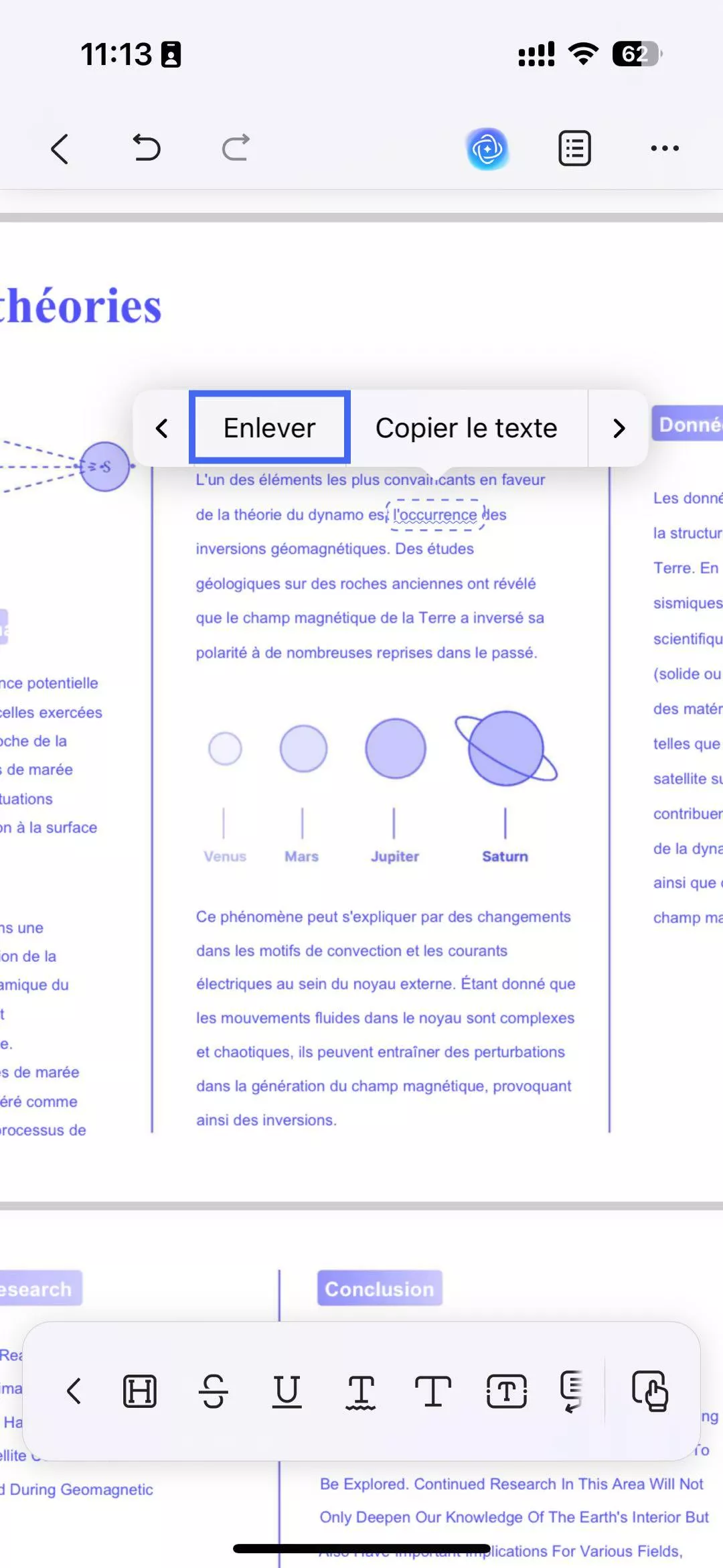 cliquez sur propriétés ou supprimez ios