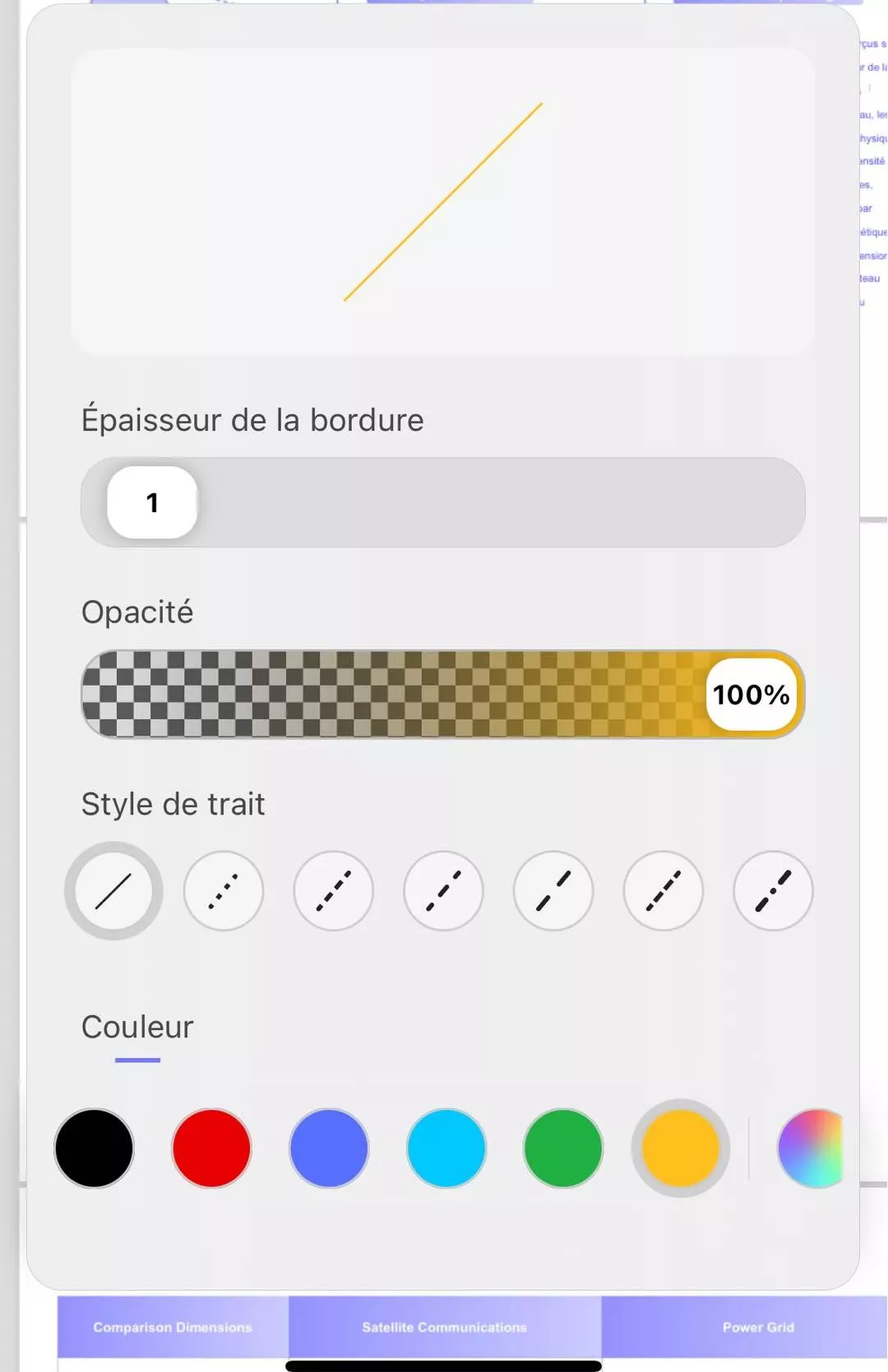 changer la couleur de la forme ios