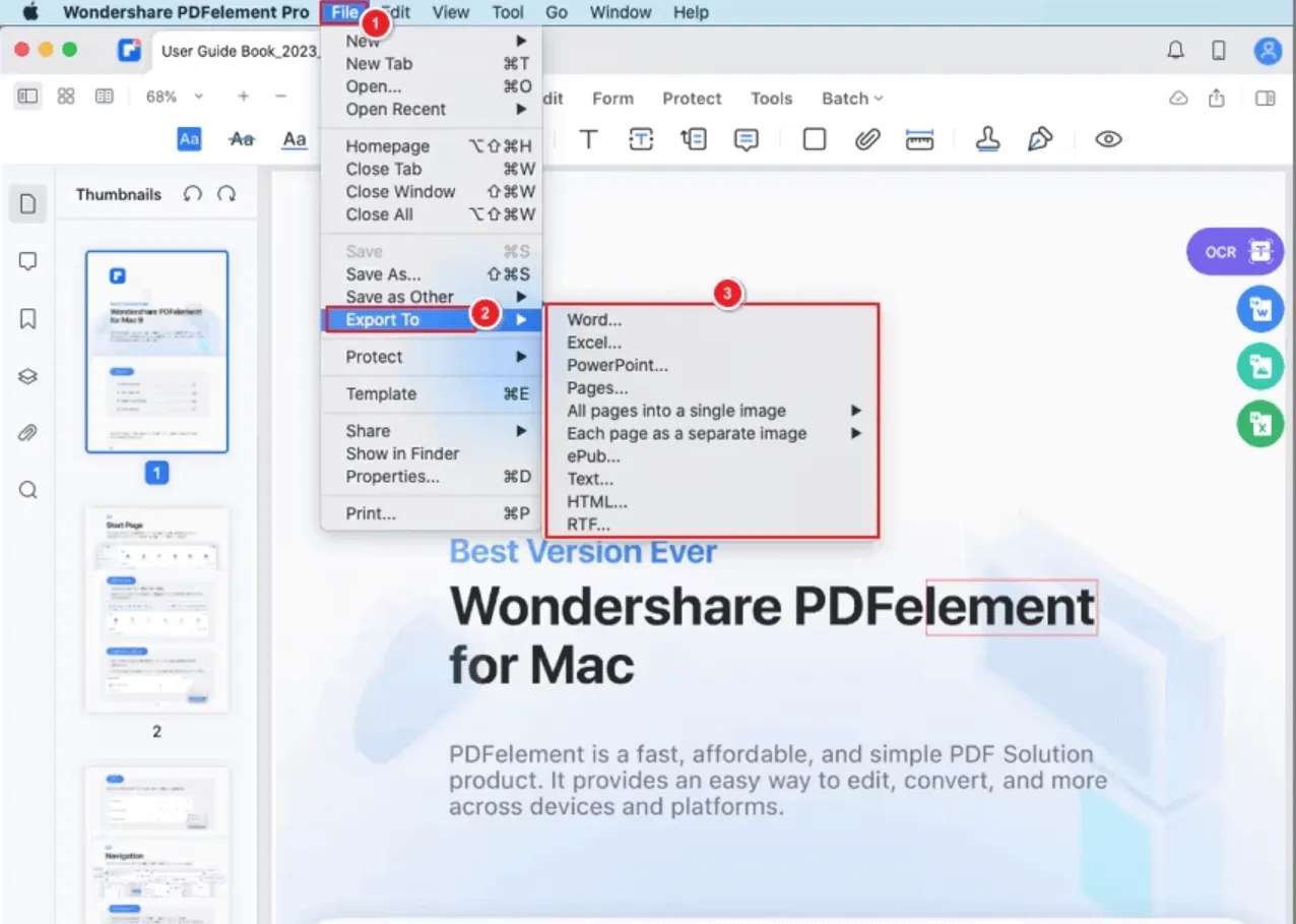 pdf to jpg converter for mac pdfelement