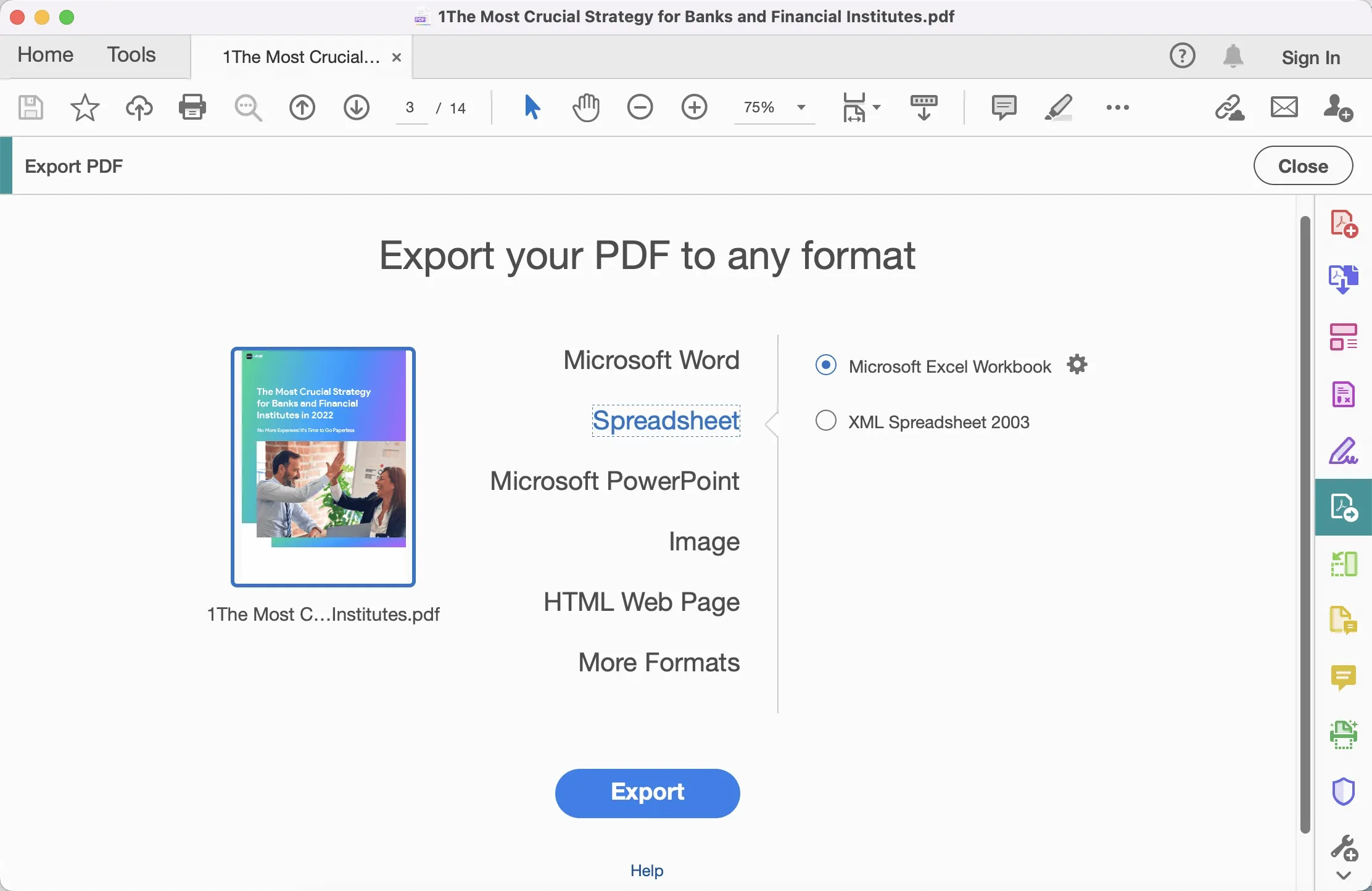 pdf to excel converter for mac adobe