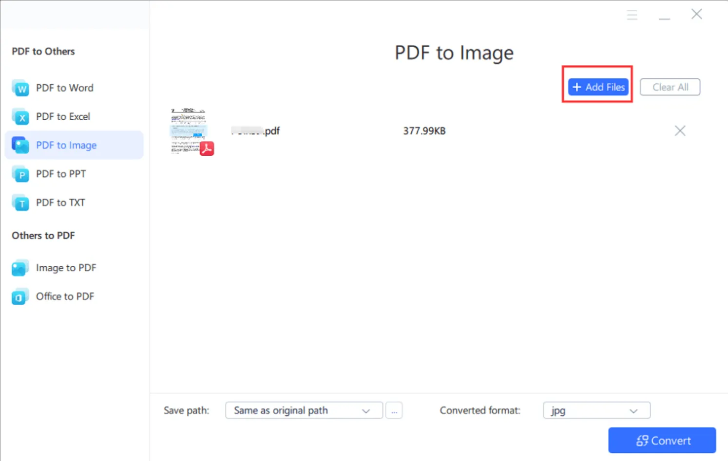  EaseUS PDF convertitore da pdf a immagine