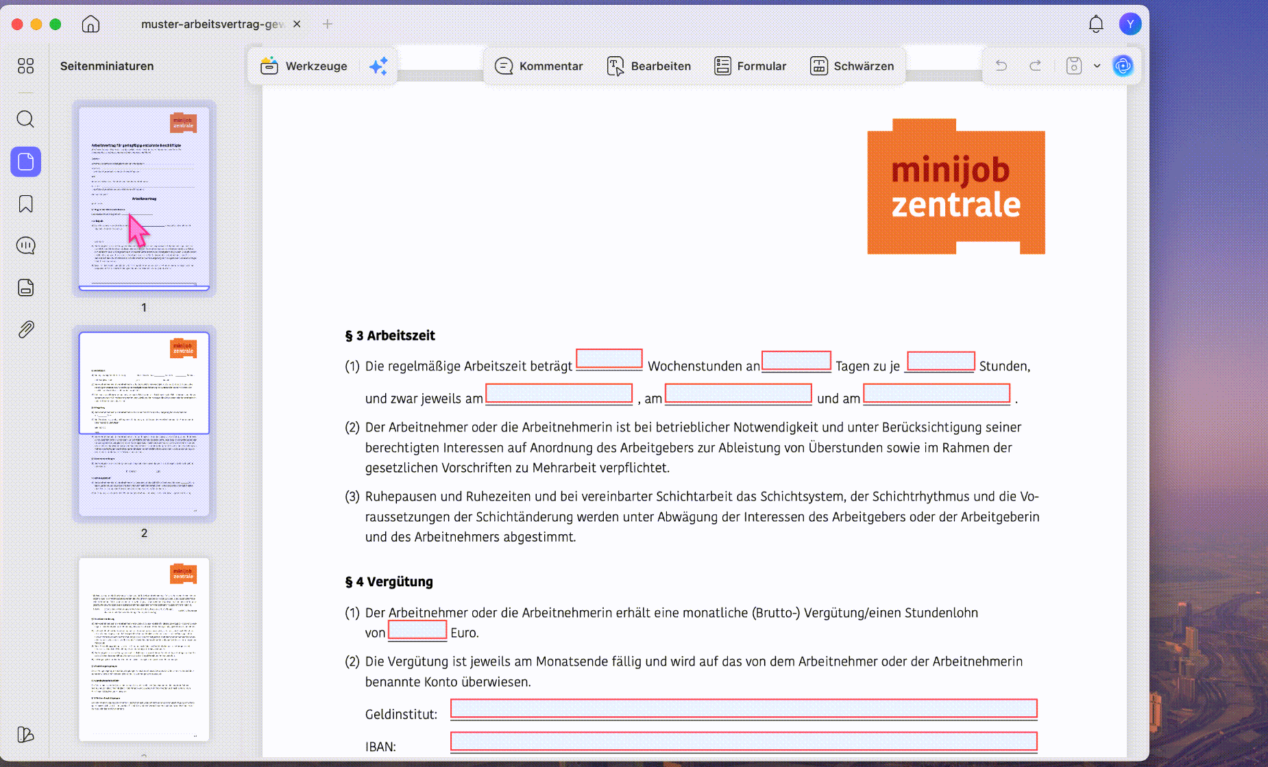 PDF-Seite per Drag-and-drop extrahieren