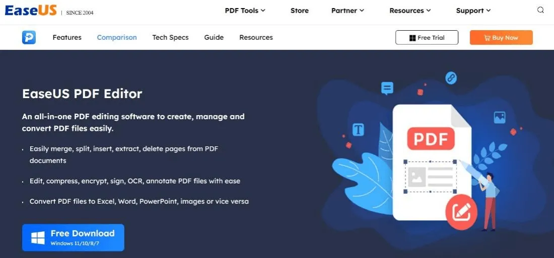 pdf影像裁切器easeus pdf編輯器