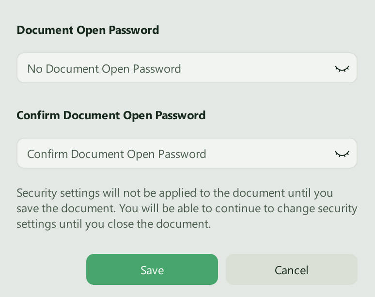 password protect pdf windows password settings