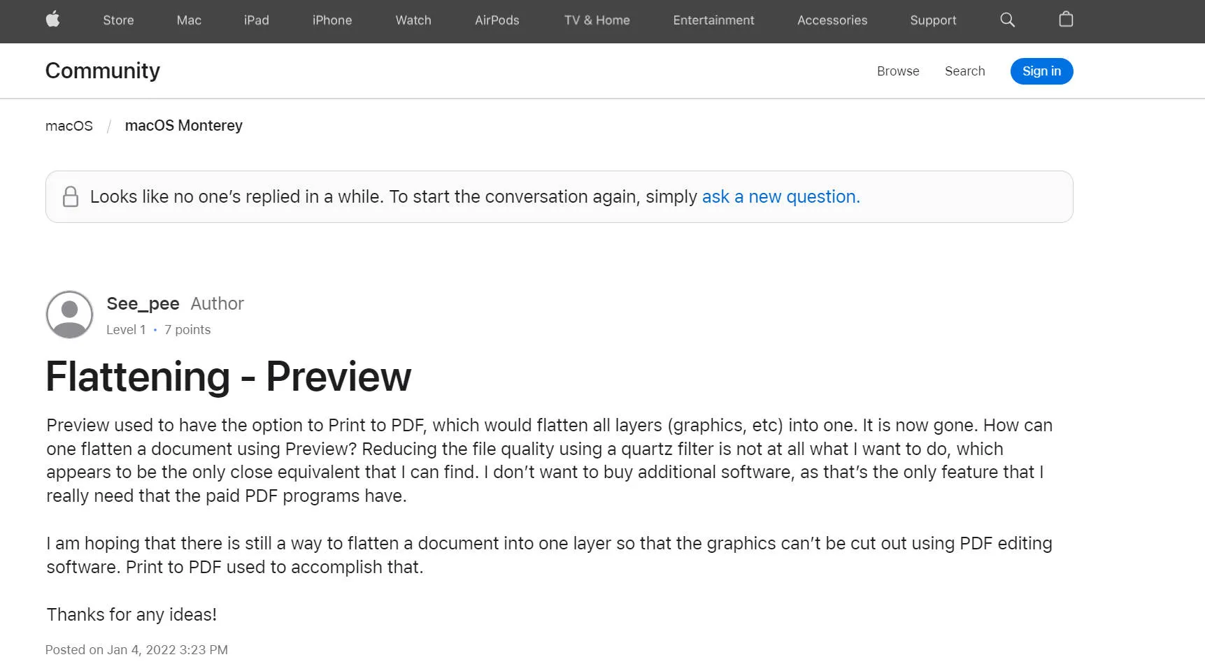 flatten pdf on mac with preview