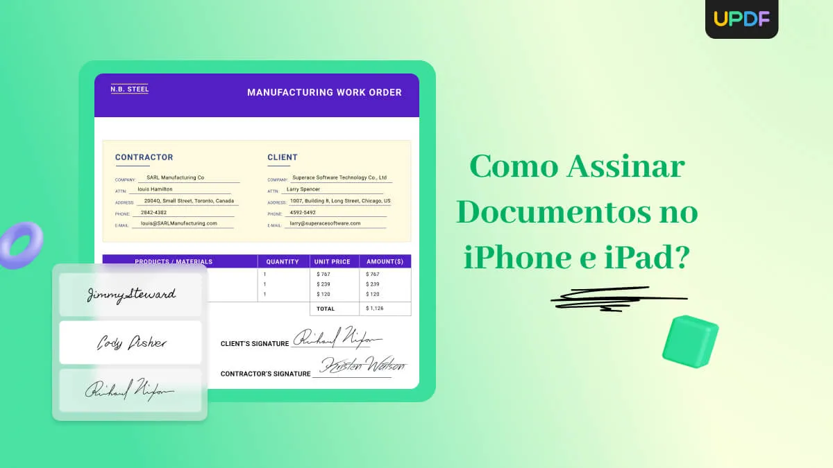 Como Assinar Documentos no iPhone e iPad? Métodos Rápidos & Os Melhores Apps