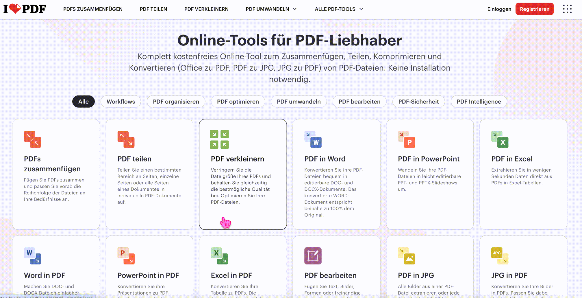 Excel online in PDF umwandeln