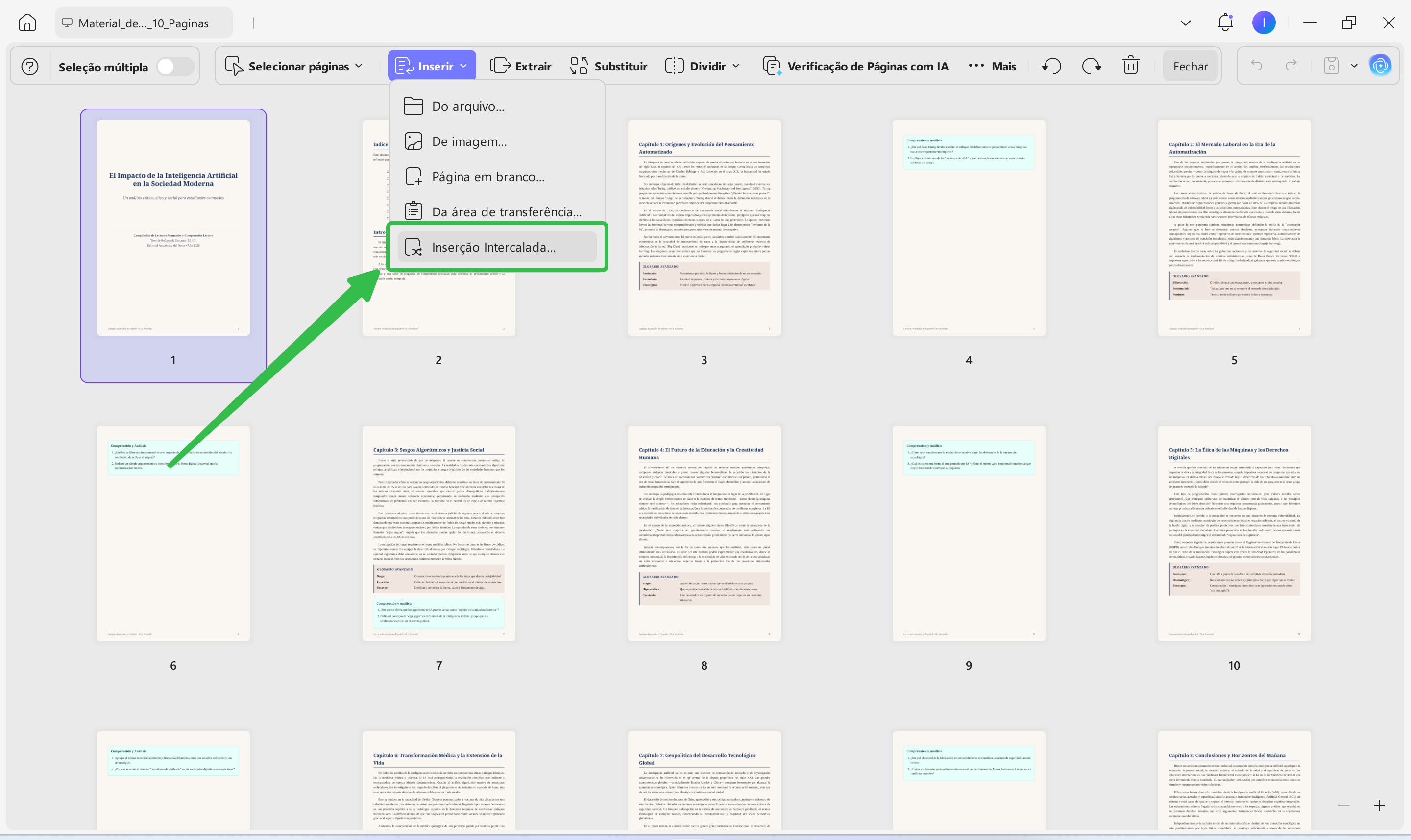 Inserção Intercalada