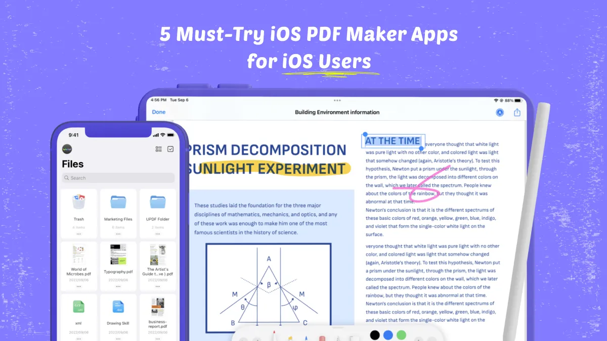 [Latest] 5 Must-Try iOS PDF Maker Apps for iOS Users