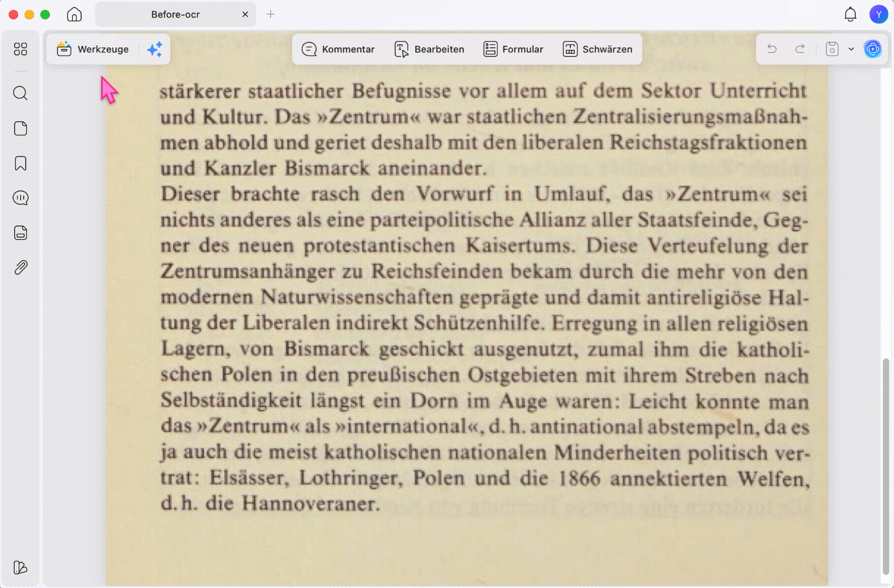 Text aus Bild kopieren mit UPDF