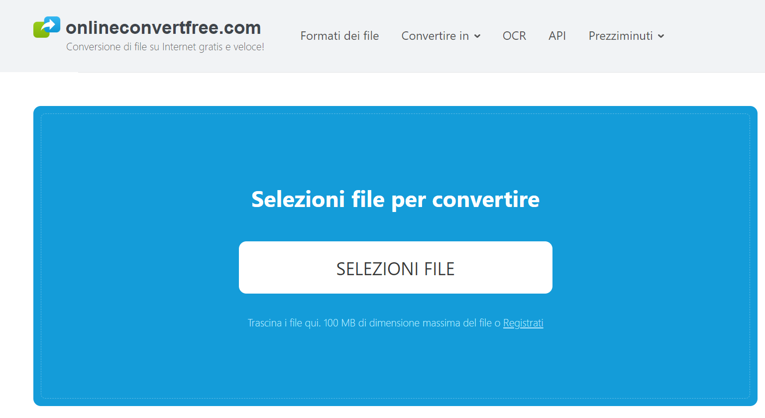 convertire da PDF a MIDI con OnlineConvertFree