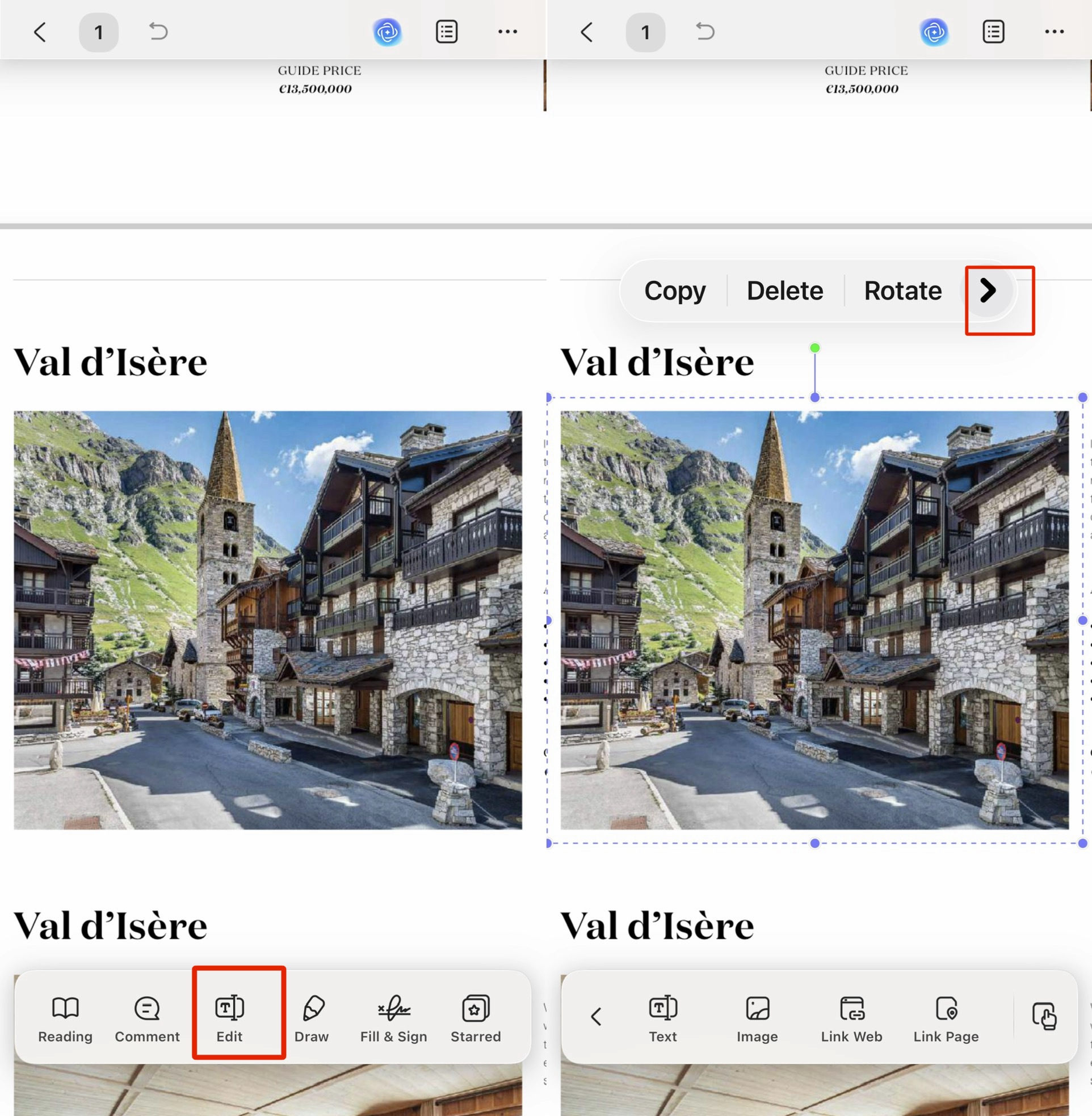 Choose where to save the image on your device.